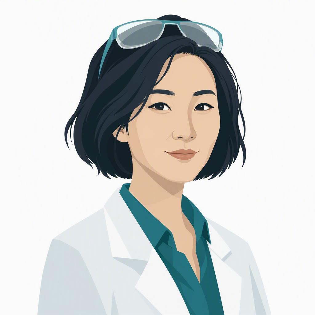 Illustrated portrait of Iris Kwan